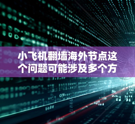 小飞机翻墙海外节点这个问题可能涉及多个方面，包括网络技术、通信协议以及可能的法律和安全问题。以下是一些可能的解释和建议