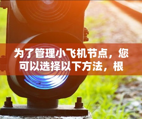 为了管理小飞机节点，您可以选择以下方法，根据需求和预算选择适合的工具