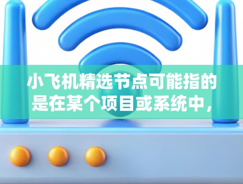 小飞机精选节点可能指的是在某个项目或系统中，通过特定的方法从众多节点中选择关键节点。以下是一些可能的解释和应用场景