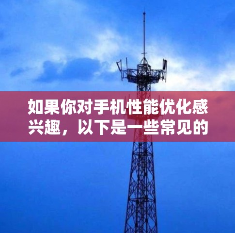 如果你对手机性能优化感兴趣,以下是一些常见的方法和工具 如果你对手机性能优化感兴趣,以下是一些常见的方法和工具