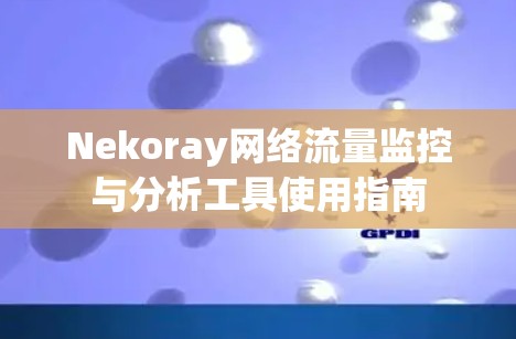 Nekoray网络流量监控与分析工具使用指南 Nekoray网络流量监控与分析工具使用指南