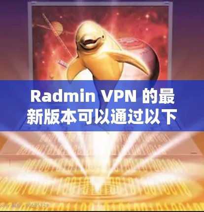 Radmin VPN 的最新版本可以通过以下步骤获取