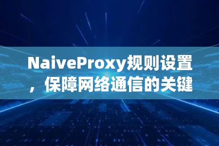NaiveProxy规则设置，保障网络通信的关键因素
