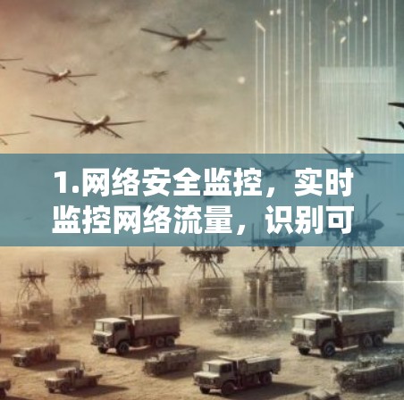 1.网络安全监控，实时监控网络流量，识别可疑活动