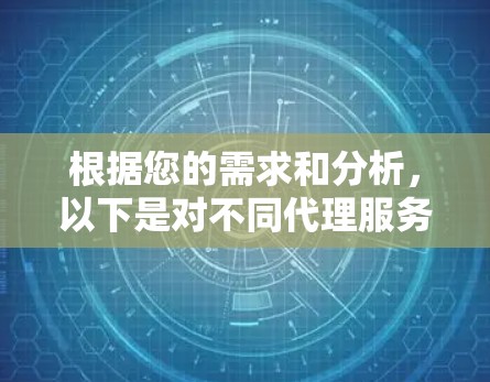 根据您的需求和分析，以下是对不同代理服务器连接工具的总结和建议