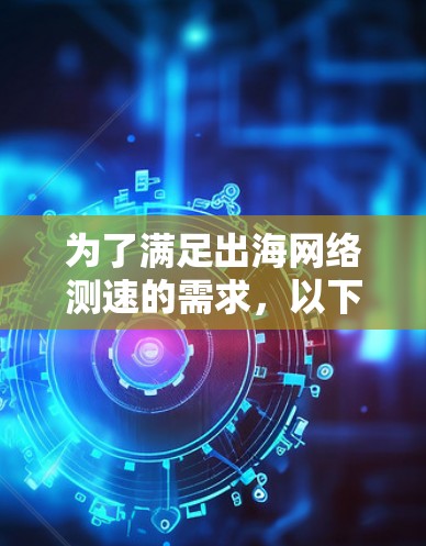 为了满足出海网络测速的需求，以下是一些经过分析的推荐工具，每个工具都有其独特的优势和适用场景