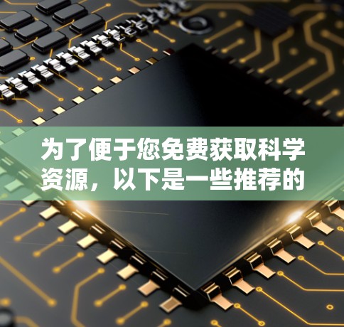 为了便于您免费获取科学资源，以下是一些推荐的工具和方法，您可以根据自己的需求选择