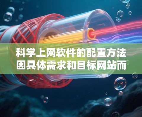 科学上网软件的配置方法因具体需求和目标网站而异,以下是一些常见的科学上网软件及其配置方法的示例 科学上网软件的配置方法因具体需求和目标网站而异,以下是一些常见的科学上网软件及其配置方法的示例