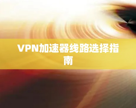 VPN加速器线路选择指南