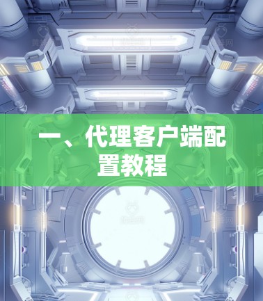 一、代理客户端配置教程 一、代理客户端配置教程