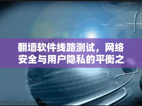 翻墙软件线路测试,网络安全与用户隐私的平衡之路