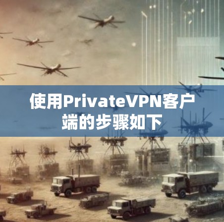 使用PrivateVPN客户端的步骤如下