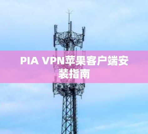 PIA VPN苹果客户端安装指南