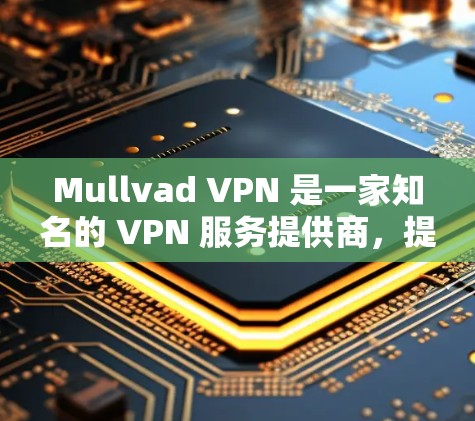 Mullvad VPN 是一家知名的 VPN 服务提供商,提供高速度、强隐私保护和广泛的服务器覆盖。以下是基于真实体验的分享,帮助你更好地了解这一服务