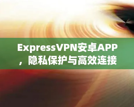ExpressVPN安卓APP，隐私保护与高效连接的完美融合